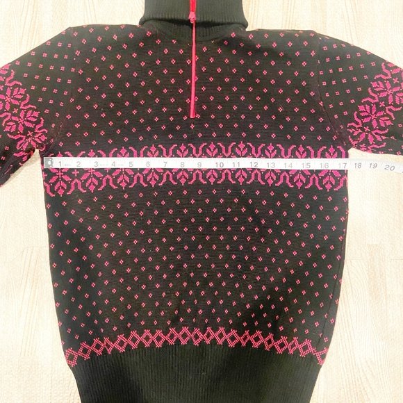 OLYMPIAN 80's Vintage Wool Ski Sweater Ladies Medium - Picture 7 of 8